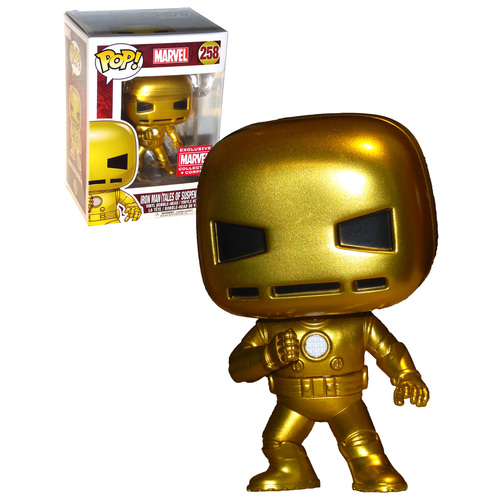 Funko POP! Marvel First Appearance Avengers #258 Iron Man (Tales Of Suspense #40) Gold - Collector Corps Exclusive - New, Mint Condition