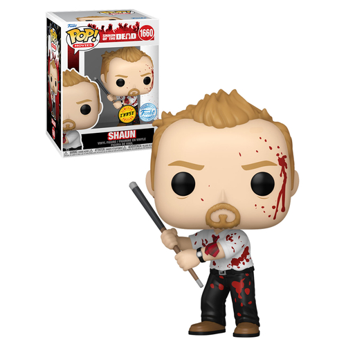 Funko POP! Movies Shaun Of The Dead #1660 Shaun - Limited Chase Edition - New, Mint Condition
