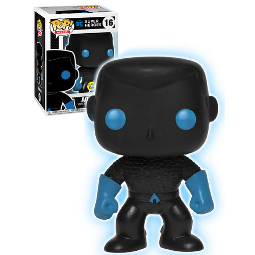 Funko POP! Heroes DC Super Heroes Justice League #16 Aquaman Silhouette (Glows In The Dark) - New, Mint Condition