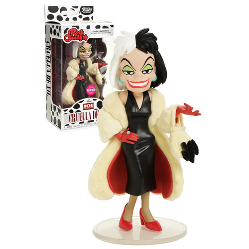 Funko Rock Candy Disney 101 Dalmatians Cruella De Vil (Flocked) - Hot Topic Exclusive - New, Mint Condition