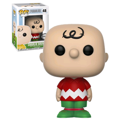 Funko POP! Peanuts #48 Charlie Brown Christmas Exclusive - New, Mint Condition