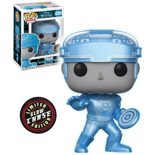 Funko POP! Movies Disney TRON #489 TRON (Glows In The Dark) - Limited Edition Chase - New, Mint Condition