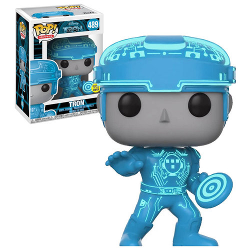 Funko POP! Movies Disney TRON #489 TRON (Glows In The Dark) - New, Mint Condition