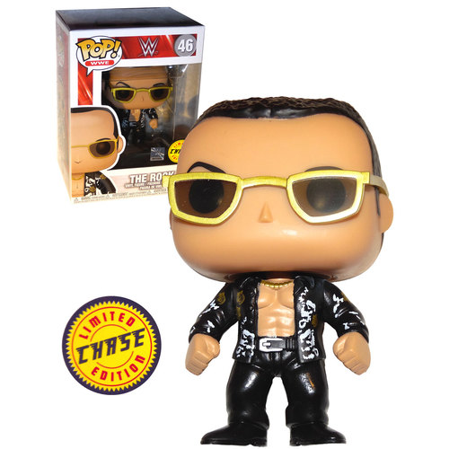 Funko POP! WWE Wrestling #46 The Rock - Limited Edition Chase - New, Mint Condition