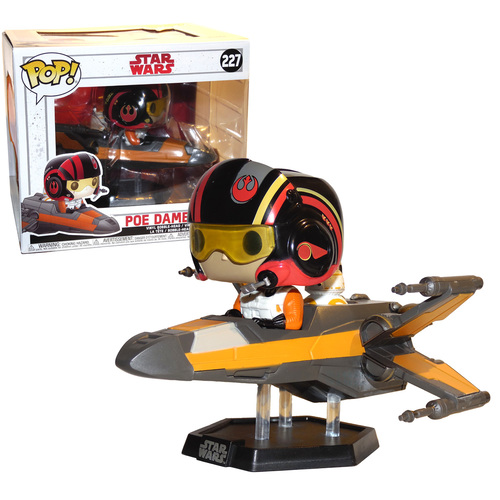 Funko POP! Deluxe Star Wars #227 Poe Dameron With X-Wing - Smugglers Bounty Exclusive - New, Mint Condition