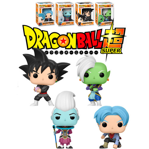 Funko POP! Animation Dragonball Super Bundle (4 POPs) - New, Mint Condition