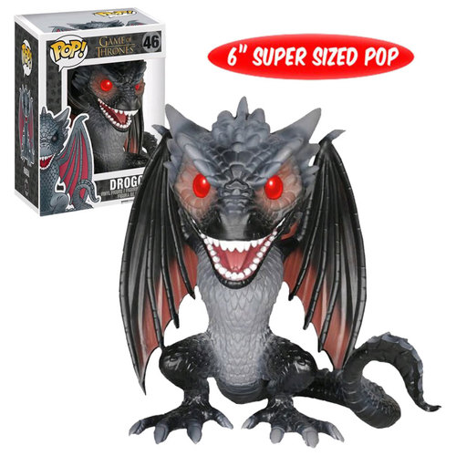 Funko POP! Game Of Thrones #46 Drogon 6" Super Sized Pop - New, Mint Condition