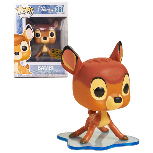 Funko POP! Disney #351 Bambi (On Ice Pond) - 2017 Disney Treasures Box Exclusive - New, Mint Condition