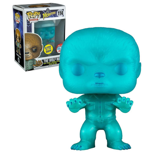 Funko POP! Movies Universal Studios Monsters #114 The Wolf Man Glows In The Dark - 2016 New York Comic Con NYCC Limited Edition - New, Mint Condition