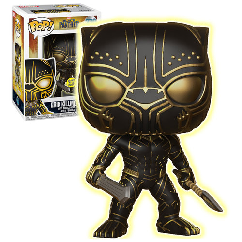 Funko Pop! Marvel Black Panther #279 Erik Killmonger - Glows In The Dark - New, Mint Condition