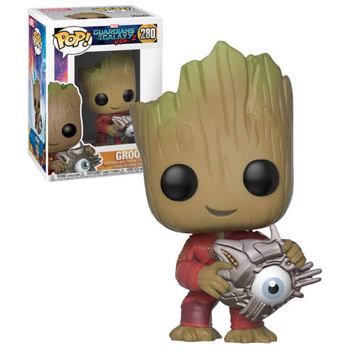 Funko POP! Marvel Guardians Of The Galaxy Vol. 2 #280 Groot (With Cyber Eye) - New, Mint Condition