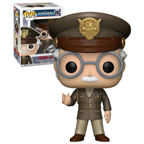 Funko POP! Marvel Captain America The First Avenger #282 Stan Lee Cameo, Exclusive - New, Mint Condition