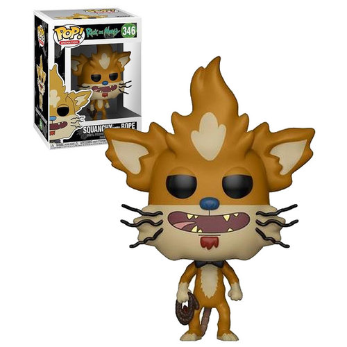 Funko POP! Animation Rick And Morty #346 Squanchy With Rope - New, Mint Condition