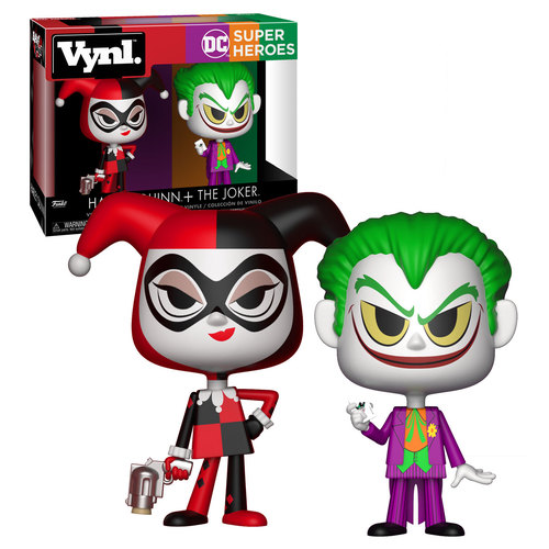 Funko Vynl. Two Pack - DC Super Heroes - Harley Quinn + The Joker - New, Mint Condition