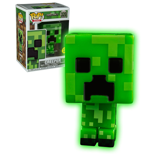 Funko POP! Games Minecraft #320 Creeper (Glows In The Dark) - New, Mint Condition