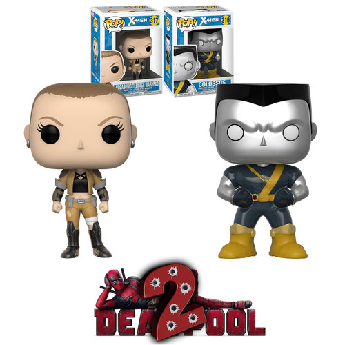 Funko POP! X-Men Bundle #316 Colossus & #317 Negasonic Teenage Warhead (2018 Deadpool 2 Movie) - New, Mint Condition