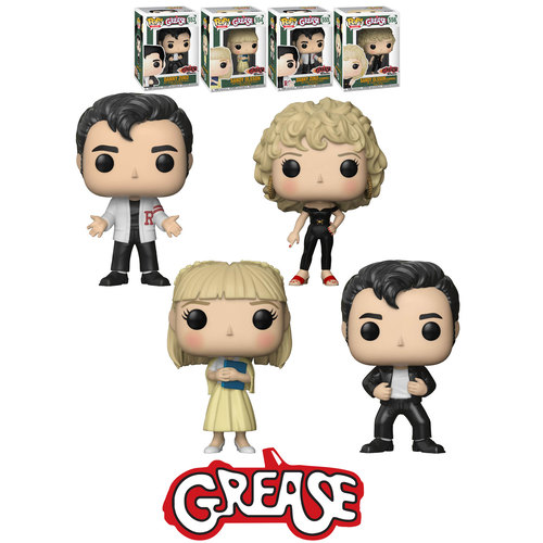 Funko POP! Movies Grease 40th Anniversary Bundle (4 POPs) - New, Mint Condition