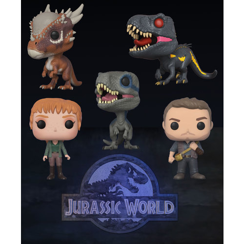 Funko POP! Jurassic World 2 Fallen Kingdom Bundle (5 POPs) - New, Mint Condition