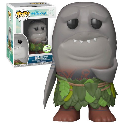 Funko POP! Disney Moana #376 Maui (Shark Head) - 2018 Emerald City Comic Con (ECCC) Exclusive - New, Mint Condition