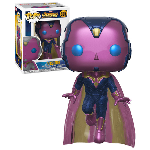 Funko POP! Marvel Avengers: Infinity War #307 Vision (2018 Movie) - New, Mint Condition