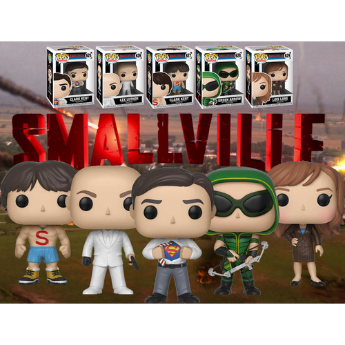 Funko POP! Television Smallville (5 POPs) - New, Mint Condition