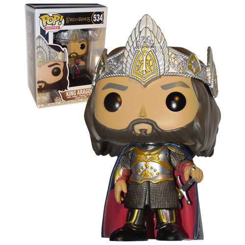 Funko POP! Movies Lord Of The Rings #534 King Aragorn - New, Mint Condition
