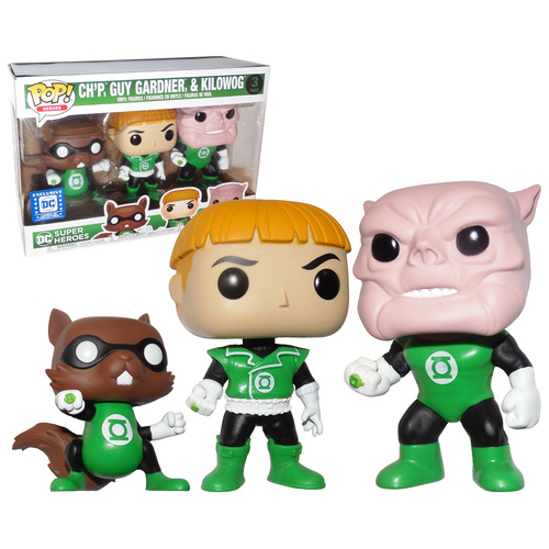 Funko POP! Heroes DC Super Heroes Green Lantern Ch'p, Guy Gardner, & Kilowog - Legion Of Collectors 3 Pack Exclusive - New, Near Mint