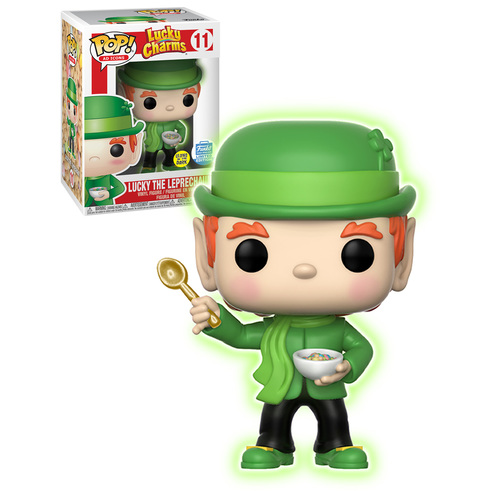 Funko POP! Ad Icons Lucky Charms #11 Lucky The Leprechaun (Glows In The Dark) - 2017 Funko Exclusive - New, Near Mint Condition