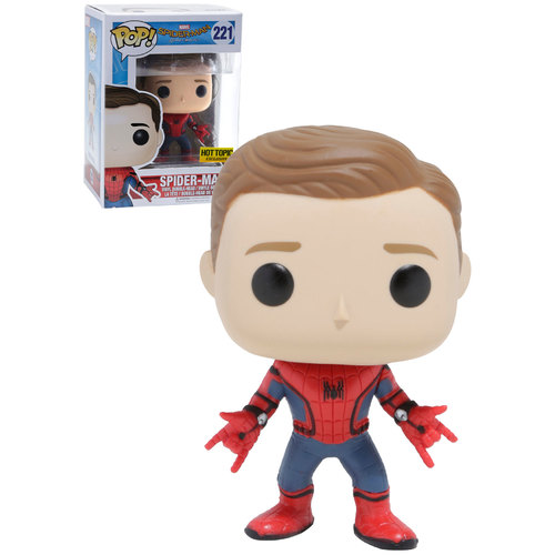 Funko POP! Marvel Spider-Man Homecoming #221 Spider-Man (Unmasked) - Hot Topic Exclusive - New, Mint Condition