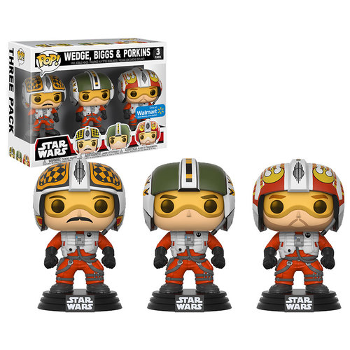 Funko POP! Star Wars Wedge, Biggs And Porkins - Walmart Exclusive 3 Pack - Imported, New, Mint