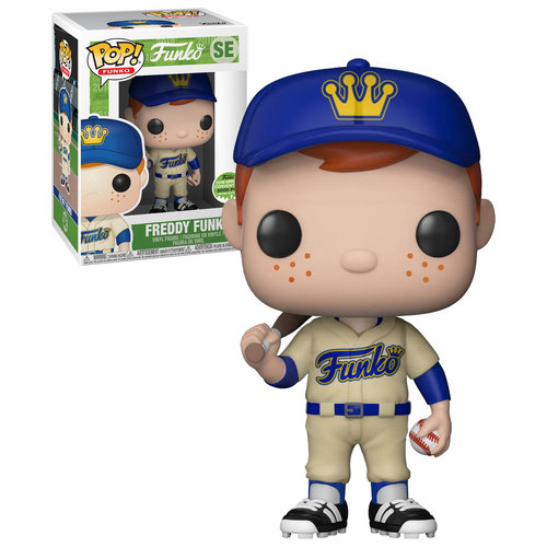 Funko POP! Freddy Funko SE (Baseball - Alternate Uniform) - 2018 Emerald City Comic Con (ECCC) Exclusive - New, Mint Condition