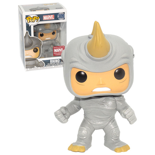 Funko POP! Marvel #309 Rhino - Marvel Collector Corps Exclusive - New, Mint Condition