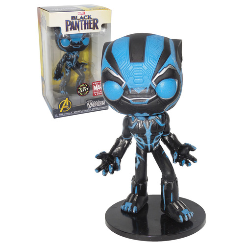 Funko Wobblers (Wacky Wobbler) Marvel Black Panther - Glow, Limited Edition Chase - Marvel Collector Corps Exclusive - New, Mint Condition
