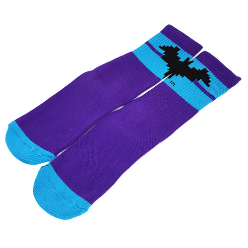 Funko DC Batman Crew Socks - Purple/Blue - Gamestop Exclusive - One Size Fits Most NEW