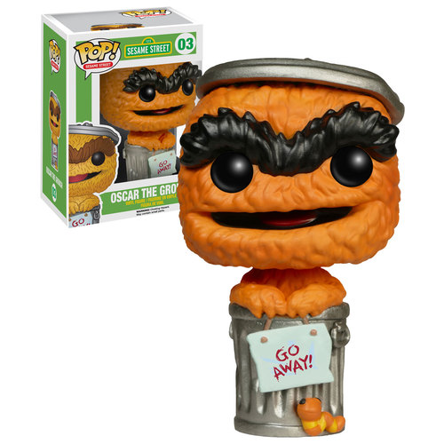 Funko POP! Sesame Street #03 Oscar The Grouch (Orange - Vaulted) - New, Mint Condition