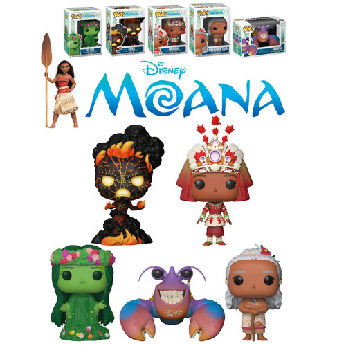 Funko POP! Disney Moana 2018 Bundle (5 POPs) - New, Mint Condition