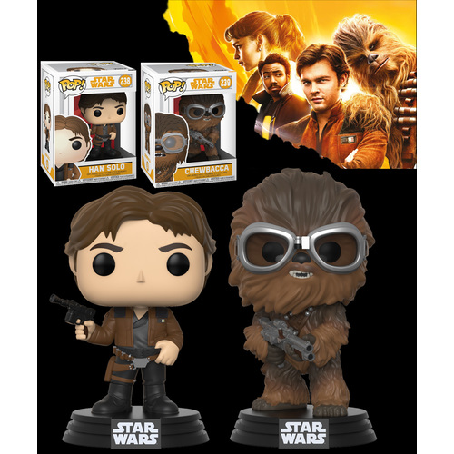 Funko POP! Star Wars - Solo A Star Wars Story Han And Chewie Bundle (2 POPs) - New, Mint Condition