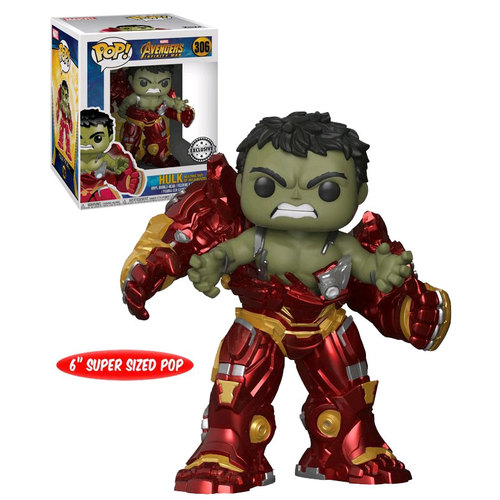 Funko POP! Marvel Avengers: Infinity War #306 6" Super-Sized Hulk (Busting Out Of Hulkbuster) - New, Mint Condition