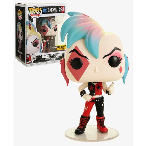 Funko POP! Heroes #233 Harley Quinn (Punk - Skull Bags) - Hot Topic Exclusive Import - New, Mint Condition