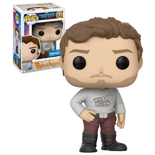 Funko POP! Marvel Guardians Of The Galaxy Vol. 2 #261 Star-Lord With Gear Shift Shirt - Walmart Exclusive Import - New, Mint Condition