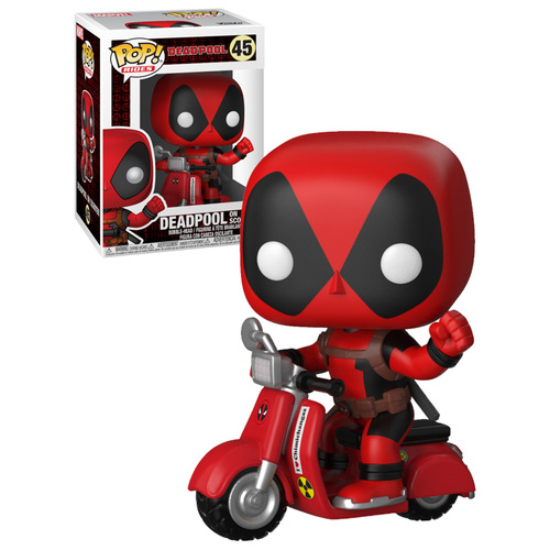 Funko POP! Rides Marvel #45 Deadpool (on Scooter) - New, Mint Condition