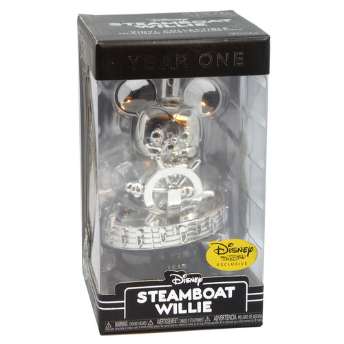 Funko Disney Treasures Limited Edition Collector's Statue - Chrome Steamboat Willie Mickey Mouse - New, Mint Condition