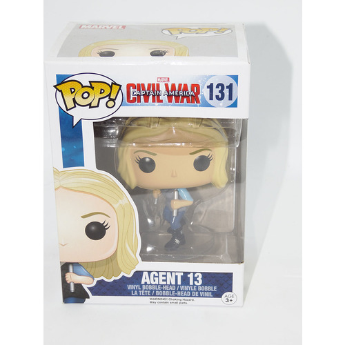 Funko POP! Marvel Captain America Civil War #131 Agent 13 New Box Damaged