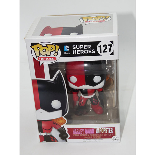 Funko POP! DC Super Heroes #127 Harley Quinn Impopster New Box Damaged