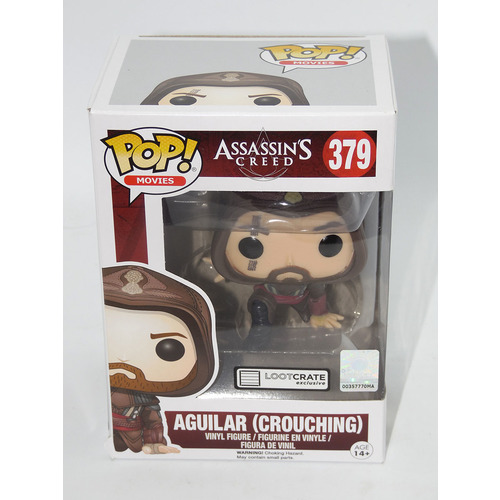 Funko POP! Movies Assassin's Creed #379 Aguilar (Crouching) - Exclusive - New Box Damaged