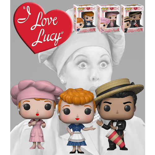 Funko POP! Television I Love Lucy Bundle (3 POPs) - New, Mint Condition