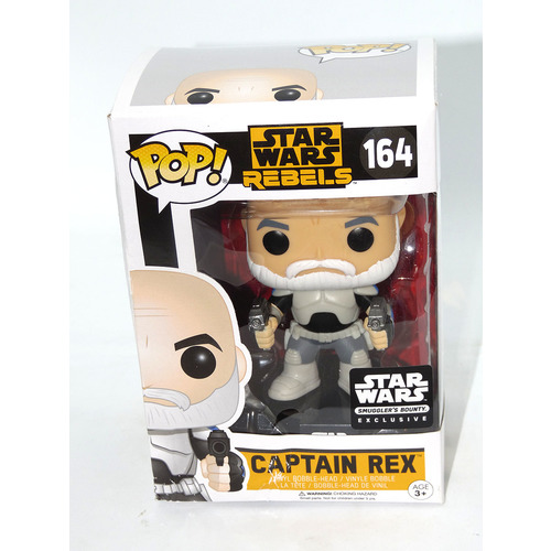 Funko POP! Star Wars Rebels #164 Captain Rex - Smugglers Bounty Exclusive - New, Box Damaged