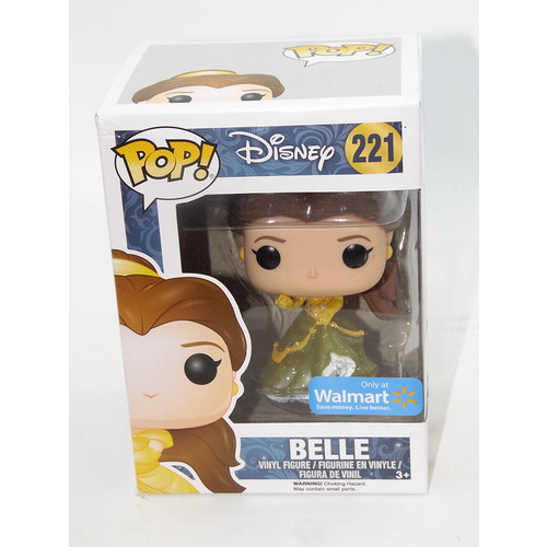 Funko POP! Disney Beauty And The Beast #221 Belle (Sparkly Dress) - Walmart Exclusive - New, Box Damaged