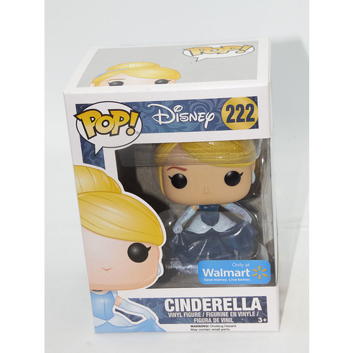 Funko POP! Disney #222 Cinderella (Glitter/Sparkly Dress) - Walmart Exclusive - New, Box Damaged