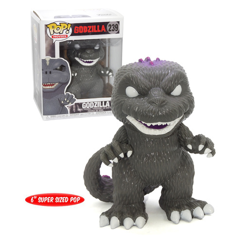 Funko POP! Movies Godzilla #239 Godzilla (Purple Variant) 6" Super-Sized - New, Mint Condition